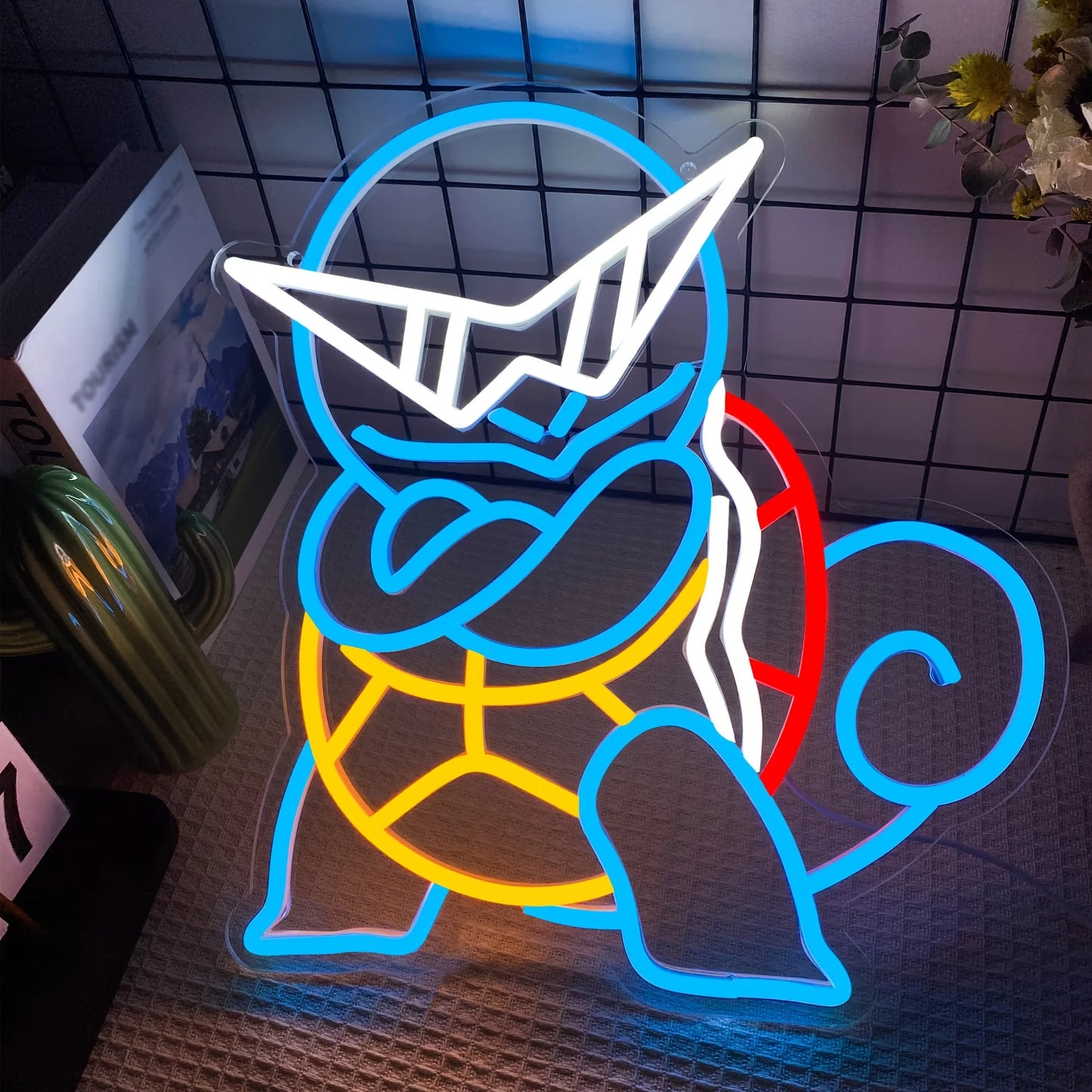 Squirtle Squad Neon Sign โ Coolest Glow in the Game ๐๐ข