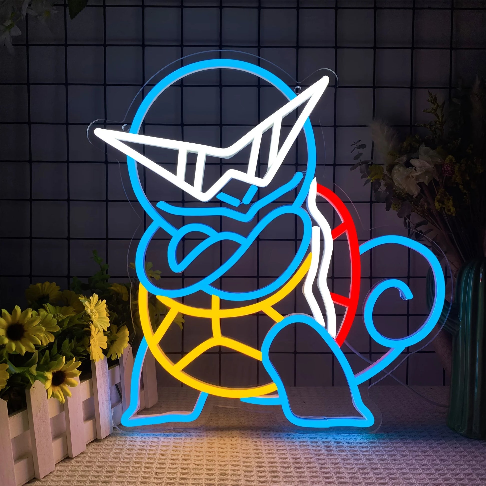 Squirtle Squad Neon Sign โ Coolest Glow in the Game ๐๐ข