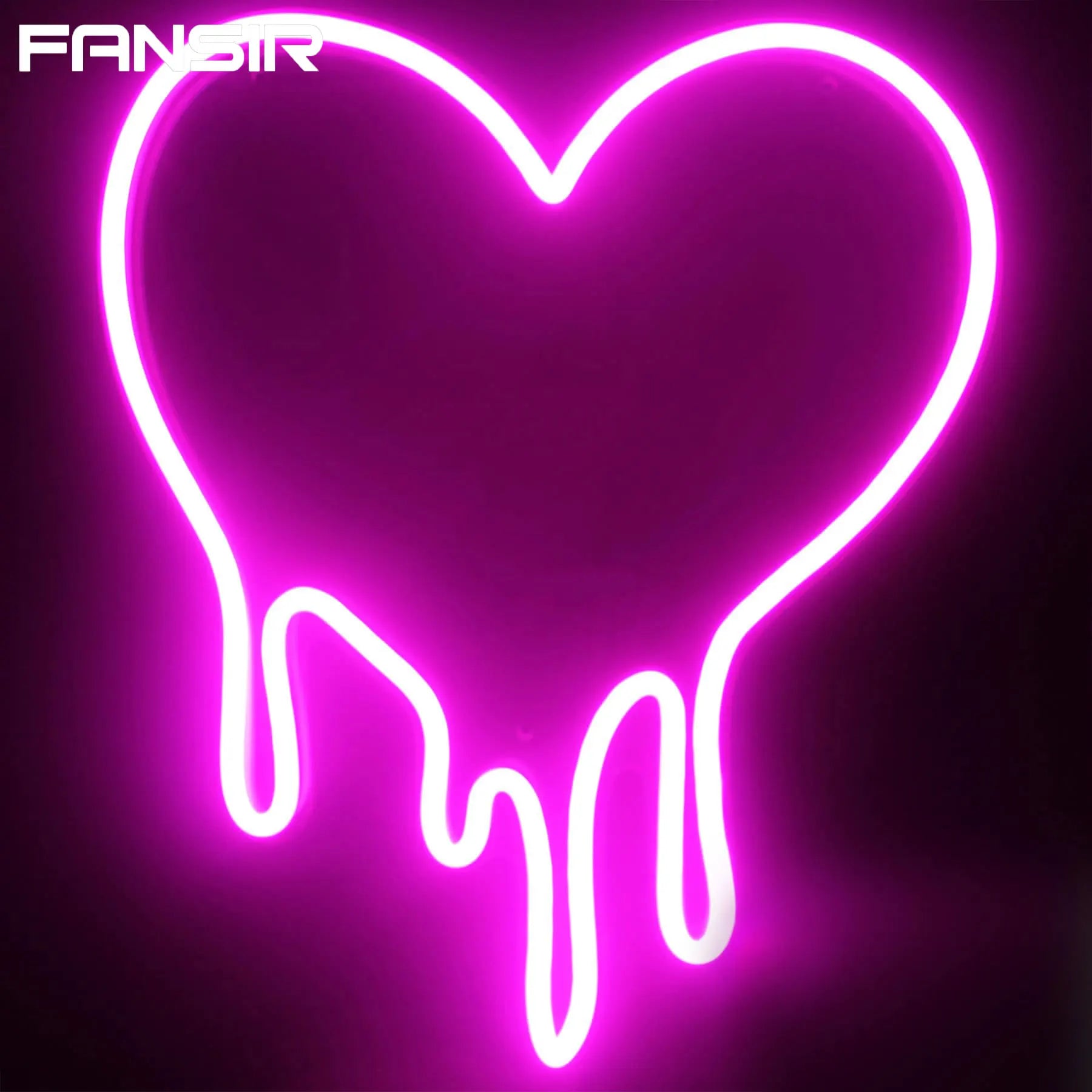 Dripping Heart Neon Sign β Love, With a Twist β€οΈβπ₯