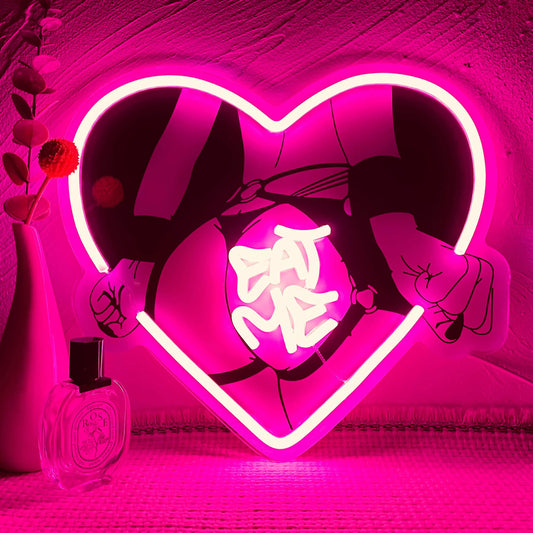 Eat Me Neon Sign – Bold, Bright, and a Little Naughty 🍑💡
