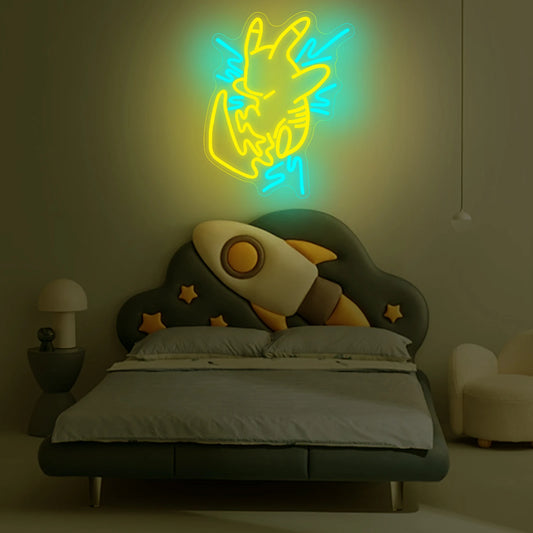 Pikachu Neon Sign – Light Up with Thunderbolt Style ⚡🐭