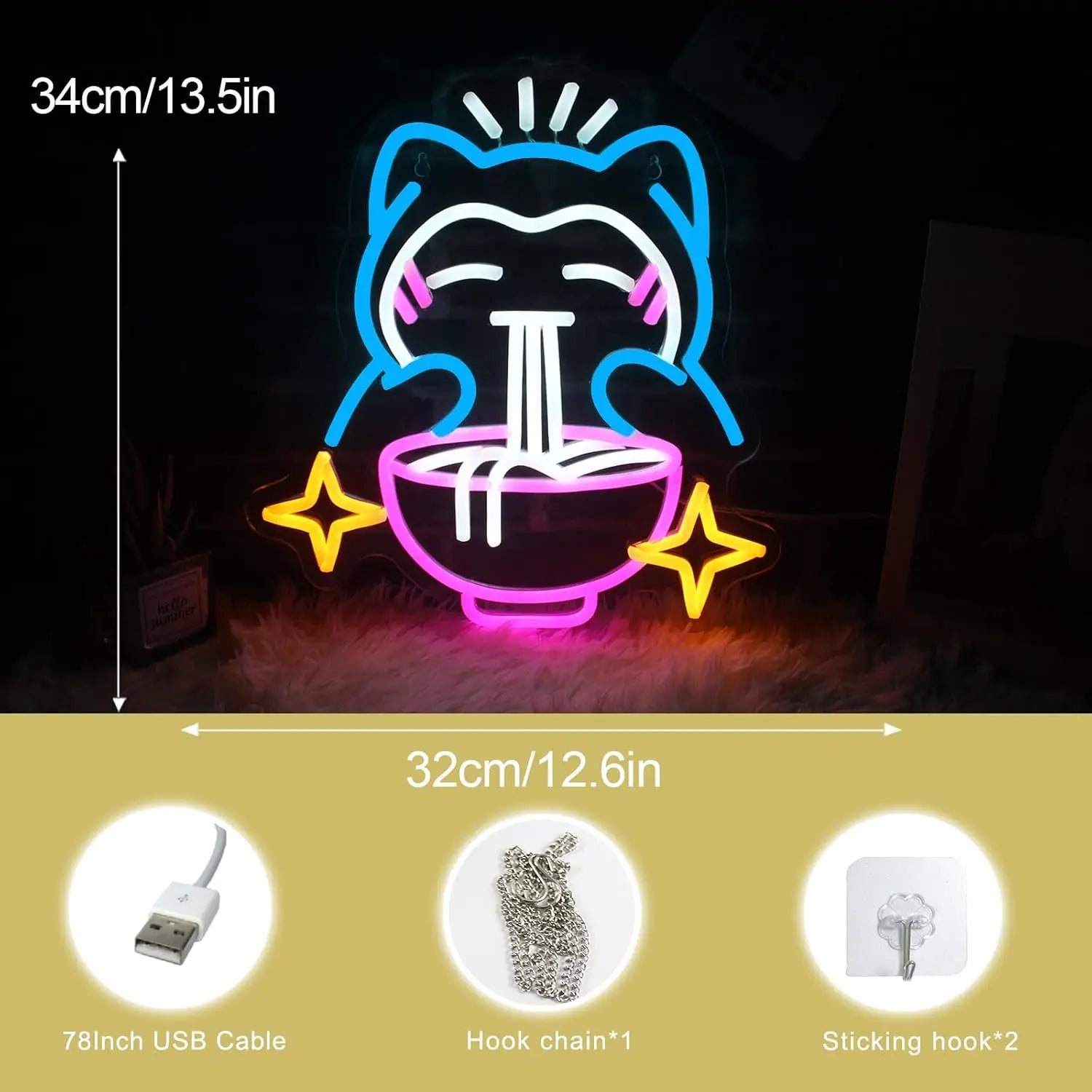 Snorlax Neon Light